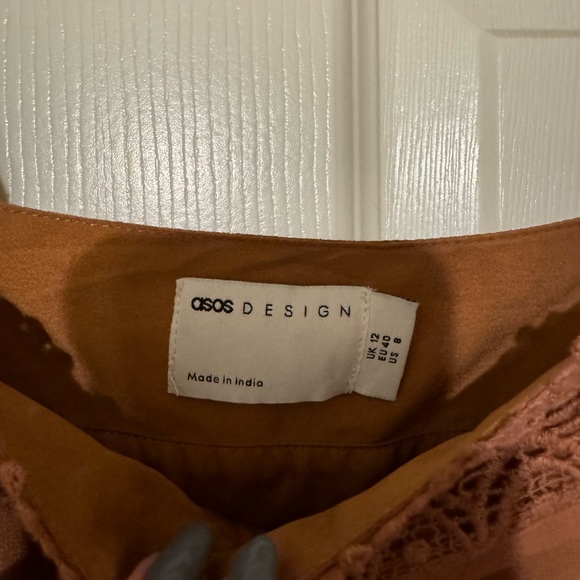 ASOS DESIGN lace insert mini skater dress - Picture 5 of 5